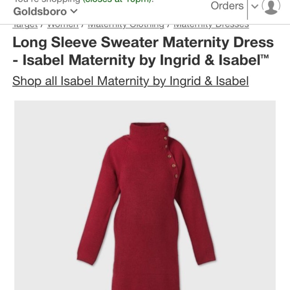 Maternity dress. Isabel maternity. Size small